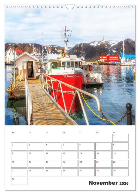 Produktbild: Norwegens K&uuml;stenst&auml;dte - Reiseplaner (Wandkalender 2026 DIN A3 hoch), CALVENDO Monatskalender