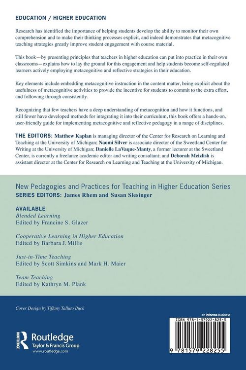 Produktbild: Using Reflection and Metacognition to Improve Student Learning
