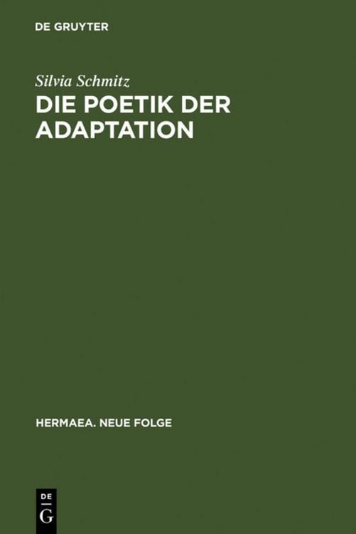 Produktbild: Die Poetik der Adaptation