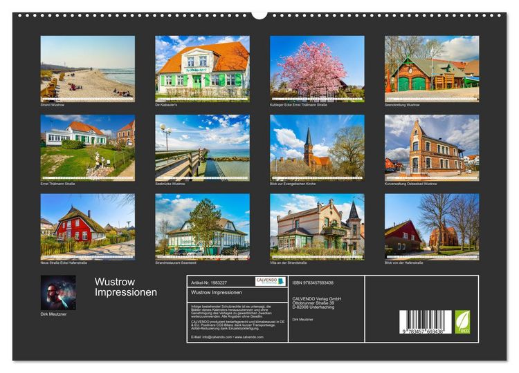 Produktbild: Wustrow Impressionen (hochwertiger Premium Wandkalender 2026 DIN A2 quer), Kunstdruck in Hochglanz