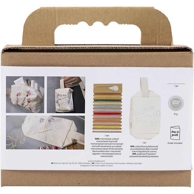 Produktbild: Creativ Company Mini Kreativ Set Sticken, Kosmetiktasche, Creme