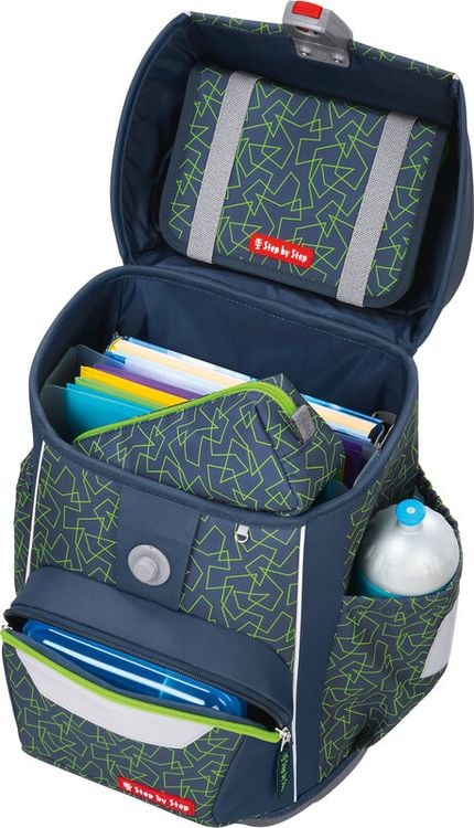 Produktbild: STEP BY STEP&reg; Schulrucksack-Set Basis 4teilig, Green Geometric