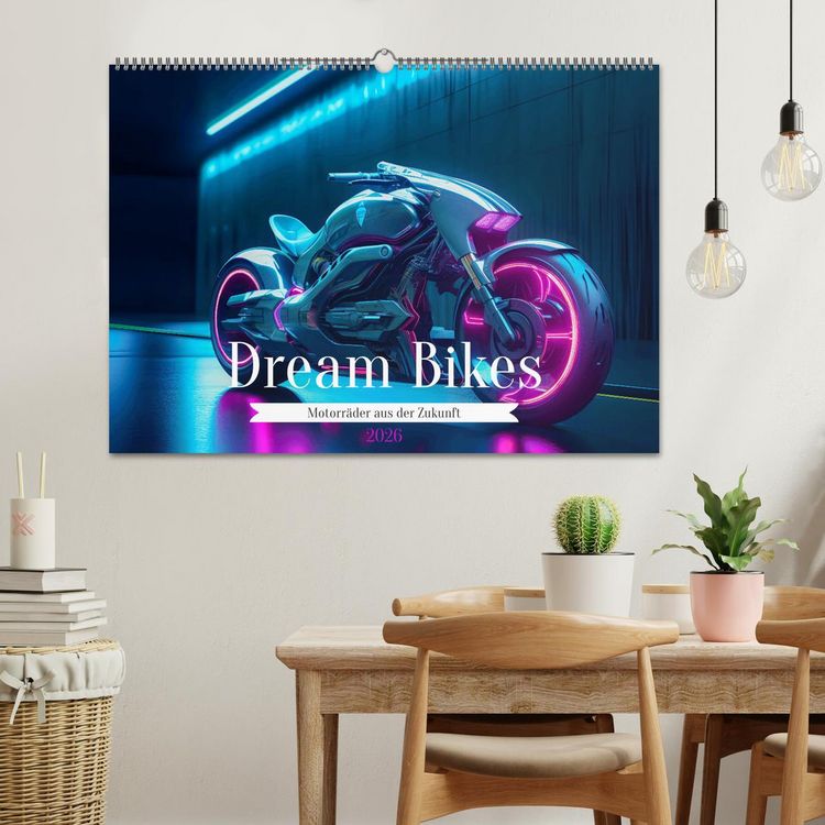 Produktbild: Dream Bikes - Motorr&auml;der aus der Zukunft (Wandkalender 2026 DIN A2 quer), CALVENDO Monatskalender