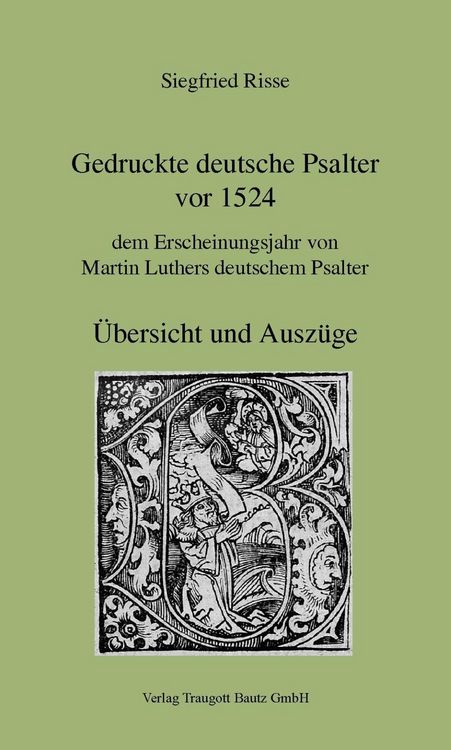 Produktbild: Gedruckte deutsche Psalter vor 1524