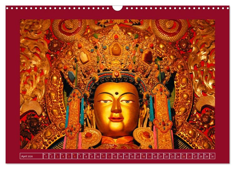 Produktbild: Buddhas & Bhodisattvas (Wandkalender 2026 DIN A3 quer), CALVENDO Monatskalender