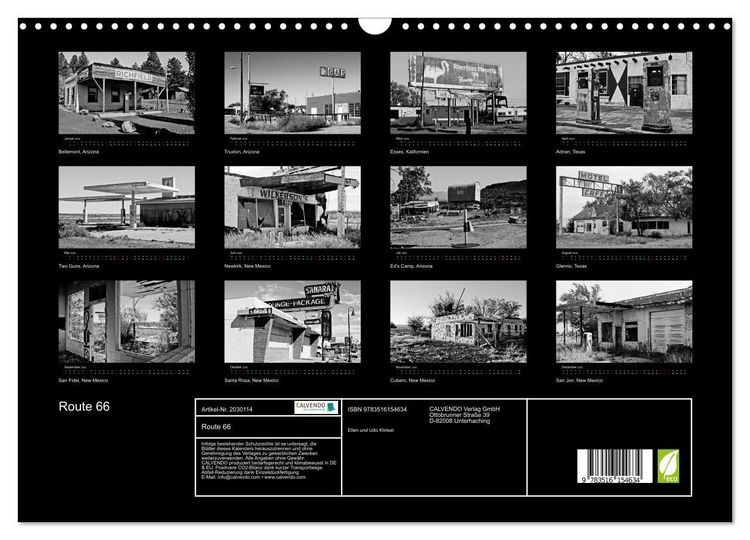 Produktbild: Route 66 (Wandkalender 2026 DIN A3 quer), CALVENDO Monatskalender