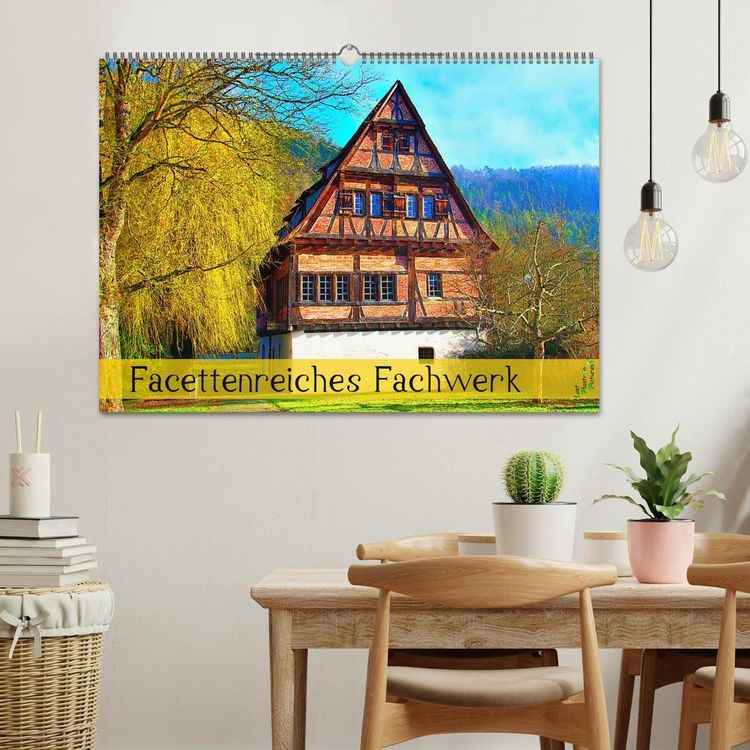 Produktbild: Facettenreiches Fachwerk (Wandkalender 2027 DIN A2 quer), CALVENDO Monatskalender