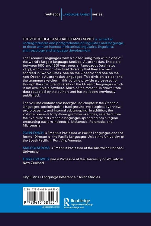 Produktbild: The Oceanic Languages