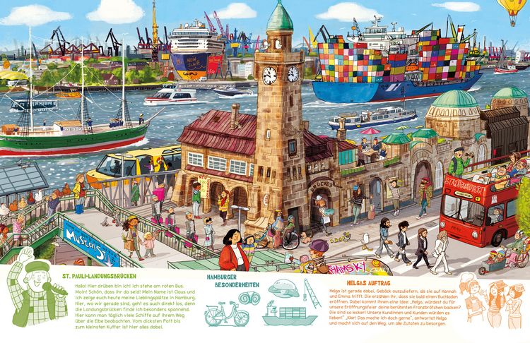 Produktbild: Hamburg Wimmelbuch