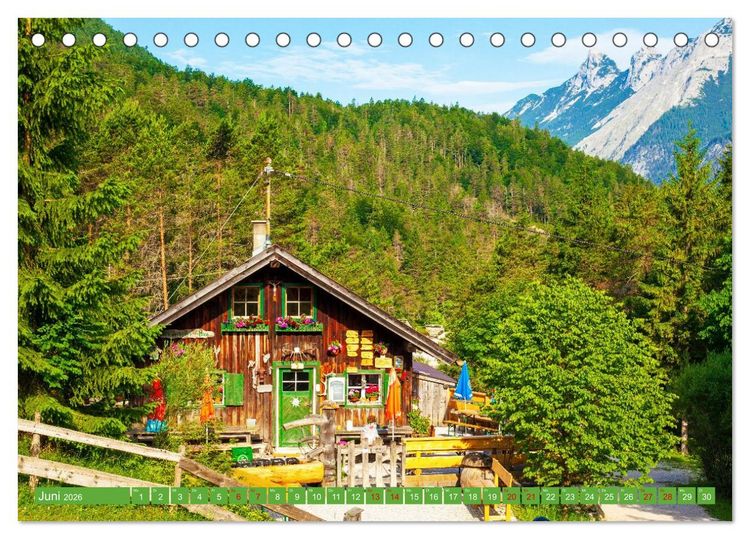 Produktbild: Almen im Westlichen Karwendelgebirge (Tischkalender 2026 DIN A5 quer), CALVENDO Monatskalender