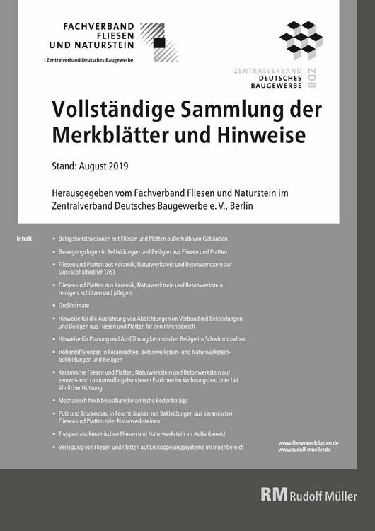 Produktbild: Merkbl&auml;tter Fliesen Komplettpaket - PDF