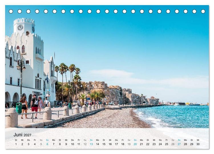 Produktbild: Insel Kos - Badeparadies der S&uuml;d&auml;g&auml;is (Tischkalender 2027 DIN A5 quer), CALVENDO Monatskalender