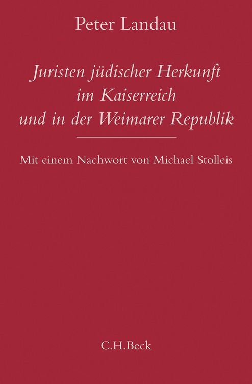 Produktbild: Juristen j&uuml;discher Herkunft im Kaiserreich und in der Weimarer Republik