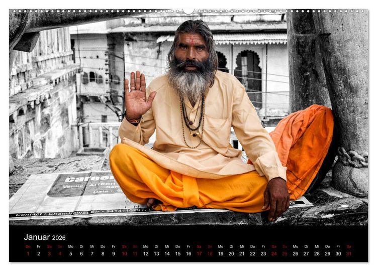 Produktbild: Indien Colorkey (hochwertiger Premium Wandkalender 2026 DIN A2 quer), Kunstdruck in Hochglanz