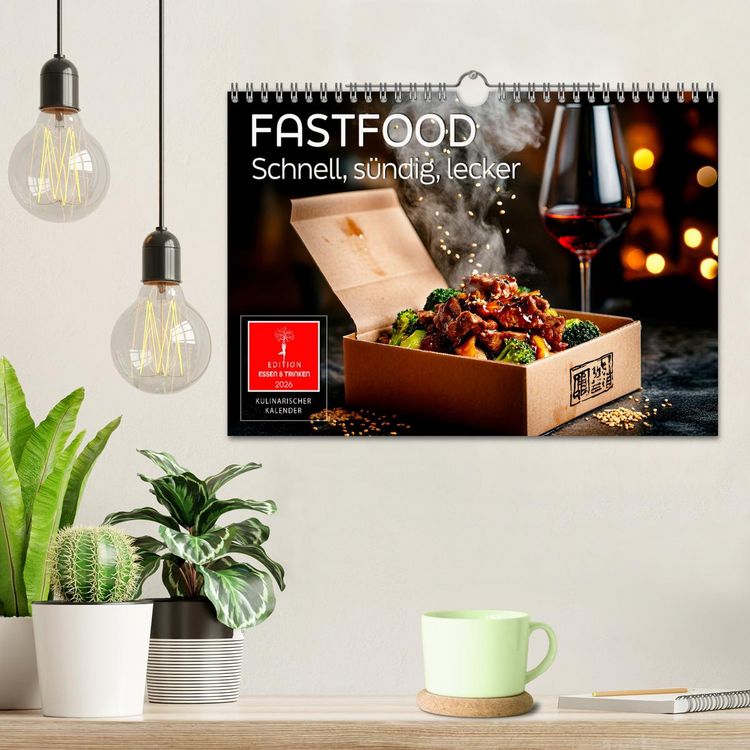 Produktbild: Fastfood - schnell, s&uuml;ndig, lecker (Wandkalender 2026 DIN A4 quer), CALVENDO Monatskalender