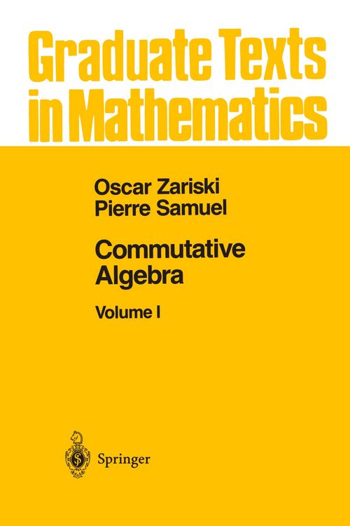 Produktbild: Commutative Algebra I