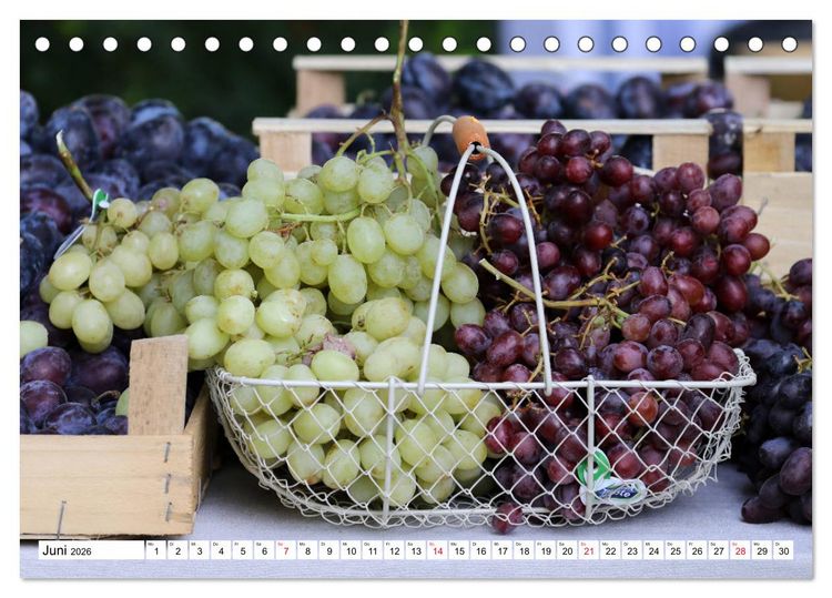 Produktbild: Frisches Obst und Gem&uuml;se (Tischkalender 2026 DIN A5 quer), CALVENDO Monatskalender