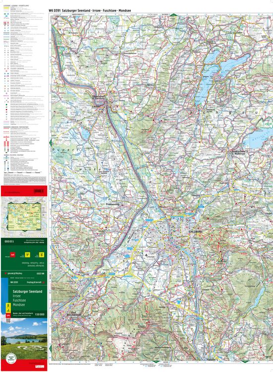 Produktbild: Freytag & berndt Wanderkarte WK 0391 Salzburger Seenland, Irrsee - Fuschlsee - Mondsee 1:50.000