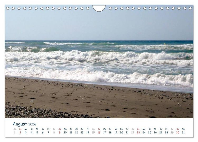 Produktbild: COSTA DEL SOL - Wellenspiel (Wandkalender 2026 DIN A4 quer), CALVENDO Monatskalender