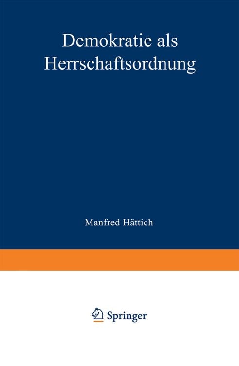 Produktbild: Demokratie als Herrschaftsordnung