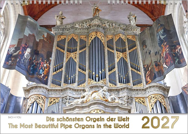 Produktbild: Der Orgelkalender, ein Musik-Kalender 2027, DIN A3