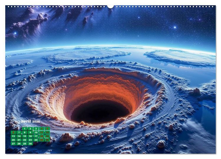 Produktbild: &Agrave; travers l'univers-L'incroyable voyage (Calendrier mural 2026 DIN A2 vertical), CALVENDO calendrier mensuel
