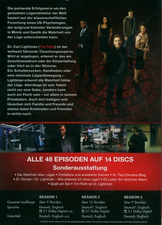 Produktbild: Lie to me - Season 1-3 [14 DVDs]