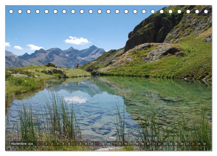 Produktbild: Le paradis des lacs de montagne (Calendrier de bureau 2026 DIN A5 vertical), CALVENDO calendrier mensuel