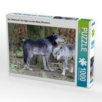 Produktbild: CALVENDO Puzzle Der Timberwolf - Der J&auml;ger aus den Rocky Mountains 1000 Teile Lege-Gr&ouml;&szlig;e 64 x 48 cm Foto-Puzzle Bild von Arno Klatt