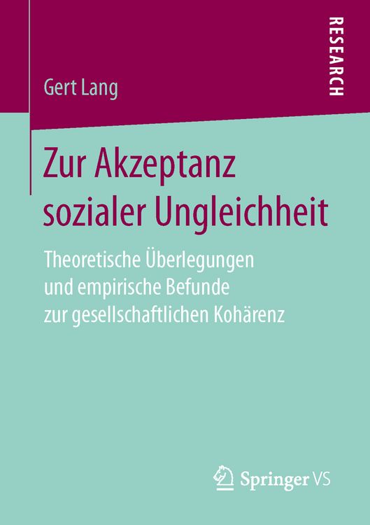 Produktbild: Zur Akzeptanz sozialer Ungleichheit