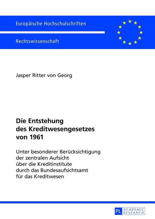 Produktbild: Die Entstehung des Kreditwesengesetzes von 1961