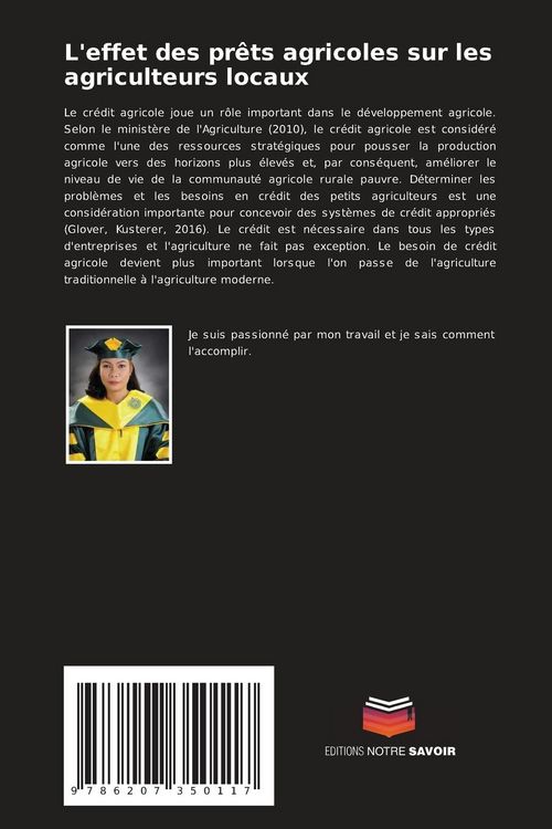 Produktbild: L'effet des pr&ecirc;ts agricoles sur les agriculteurs locaux