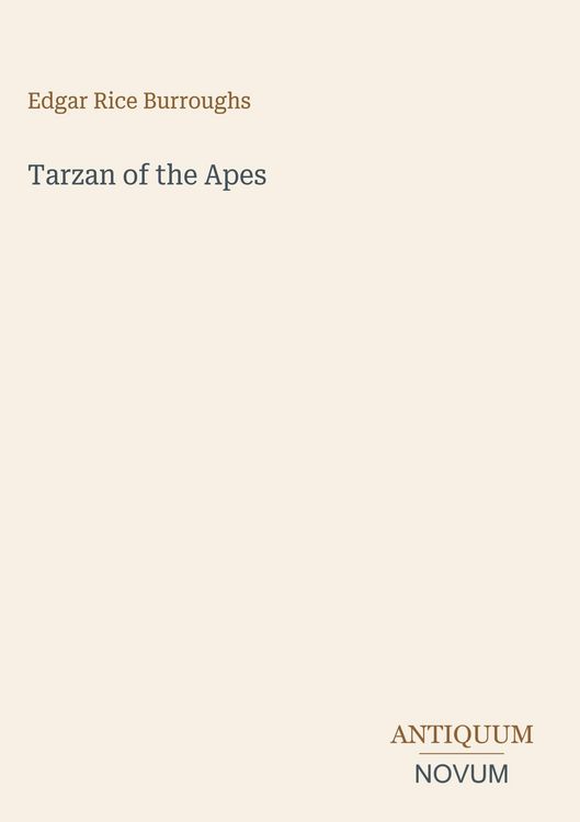 Produktbild: Tarzan of the Apes