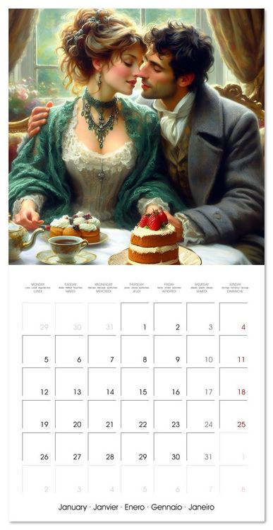 Produktbild: Teatime for two (Wall Calendar 2026 12 &times; 12 Inch) CALVENDO 12 Month Wall Calendar