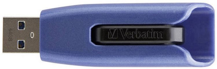 Produktbild: Verbatim V3 Max USB-Stick 64GB Blau 49807 USB-A (USB 3.2 Gen 1)