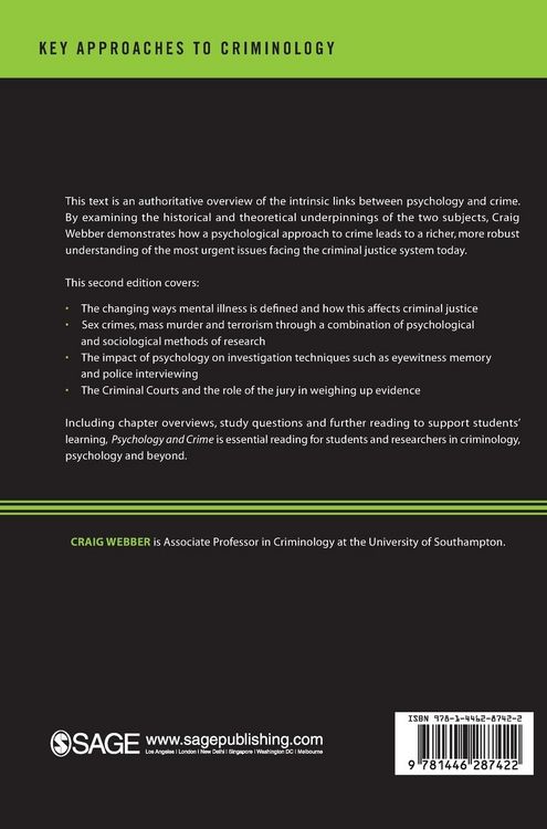 Produktbild: Psychology and Crime