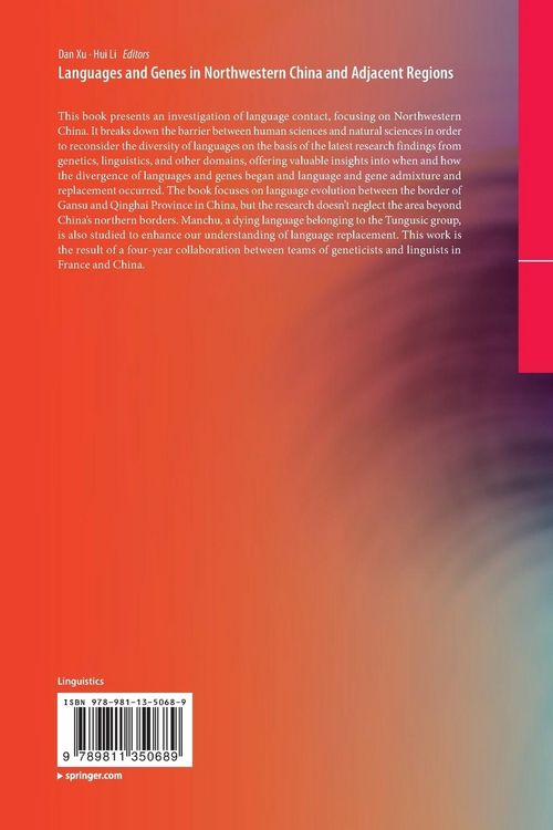 Produktbild: Languages and Genes in Northwestern China and Adjacent Regions