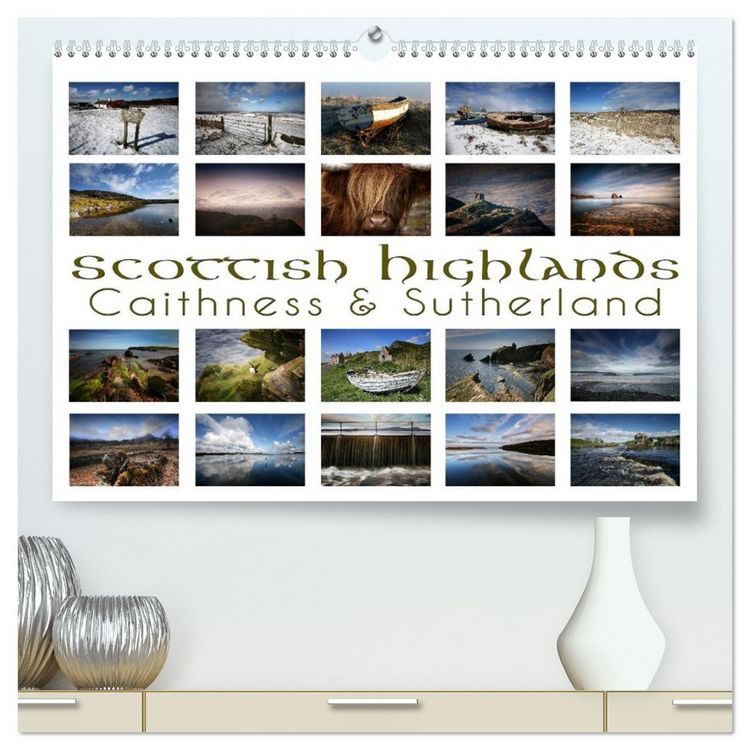 Produktbild: Scottish Highlands - Caithness & Sutherland / UK-Version (High Quality Premium Wall Calendar 2026 DIN A2 landscape),CALVENDO 12 Month Wall Calendar