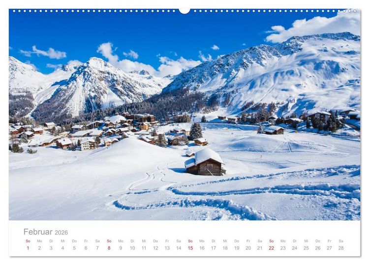 Produktbild: Reise durch die SCHWEIZ (hochwertiger Premium Wandkalender 2026 DIN A2 quer), Kunstdruck in Hochglanz