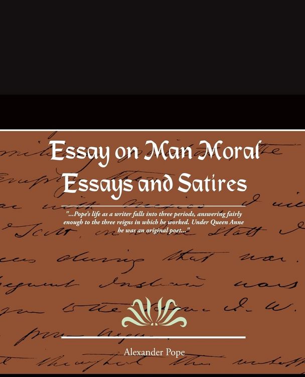 Produktbild: Essay on Man Moral Essays and Satires