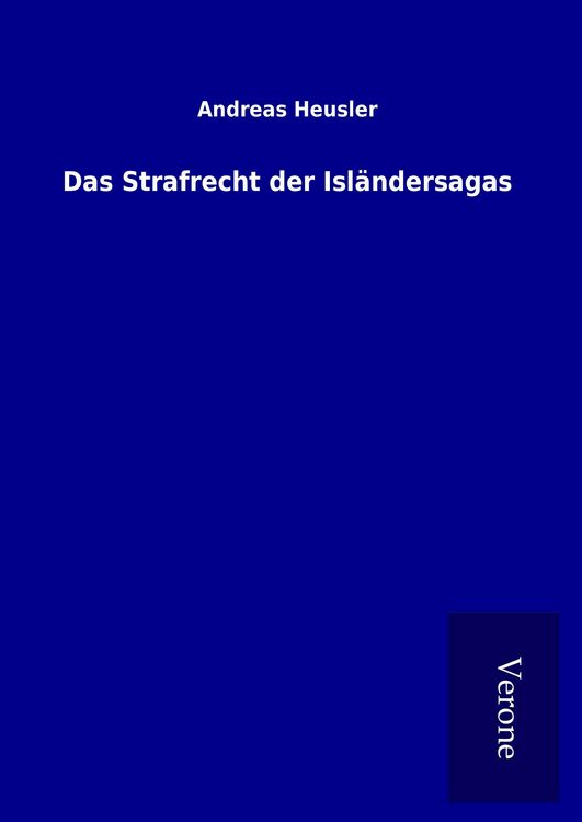 Produktbild: Das Strafrecht der Isl&auml;ndersagas