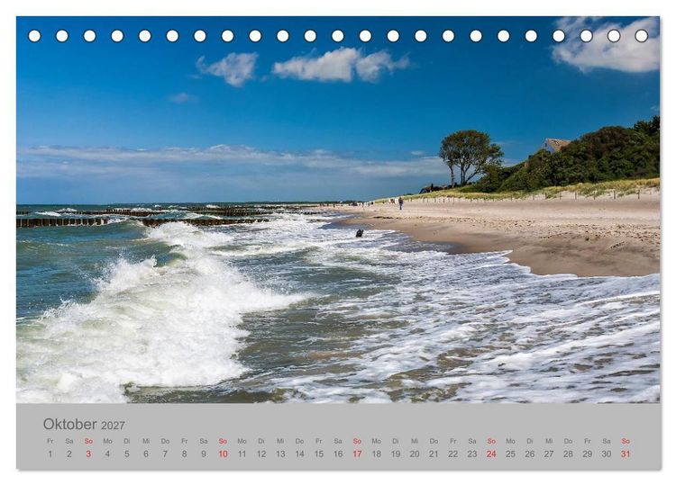 Produktbild: Ostsee, Fischland-Dar&szlig; (Tischkalender 2027 DIN A5 quer), CALVENDO Monatskalender