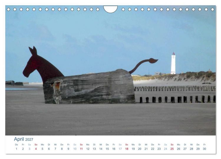 Produktbild: Bl&aring;vand 2027 (Blavand). Impressionen von D&auml;nemarks Nordseek&uuml;ste (Wandkalender 2027 DIN A4 quer), CALVENDO Monatskalender