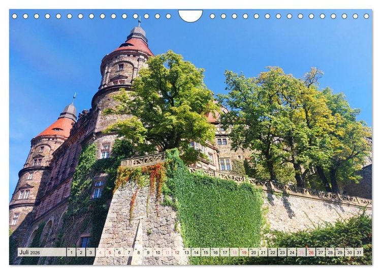 Produktbild: Schloss F&uuml;rstenstein in Polen (Wandkalender 2026 DIN A4 quer), CALVENDO Monatskalender
