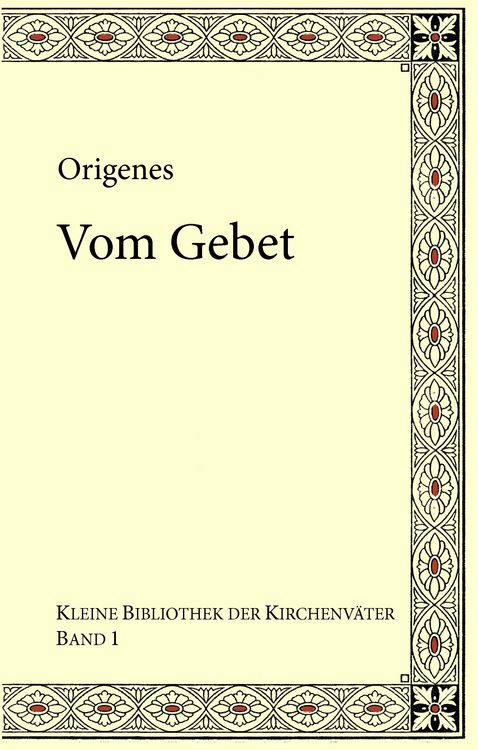 Produktbild: Origenes: Vom Gebet