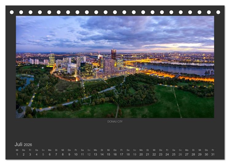 Produktbild: WIEN - EINE STADT VON WELT (Tischkalender 2026 DIN A5 quer), CALVENDO Monatskalender