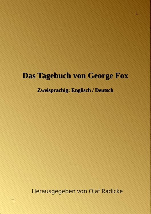 Produktbild: Das Tagebuch von George Fox