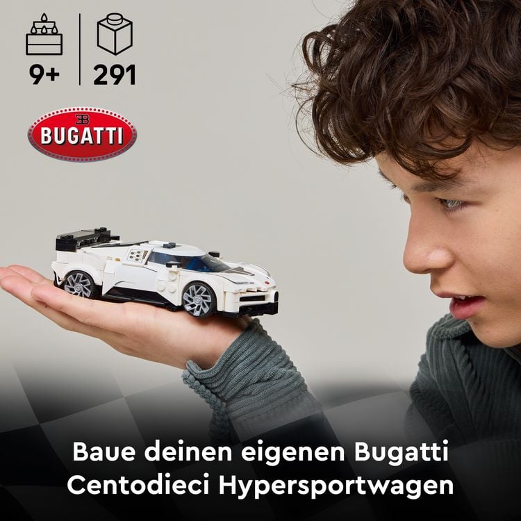 Produktbild: LEGO Speed 77240 Champions Bugatti Centodieci Hypersportwagen, Spielzeug