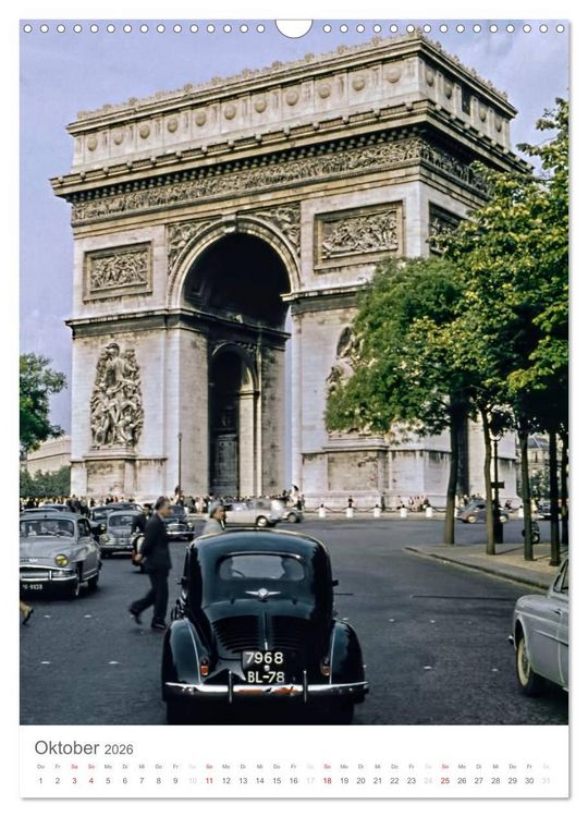 Produktbild: Paris, damals ... (Wandkalender 2026 DIN A3 hoch), CALVENDO Monatskalender