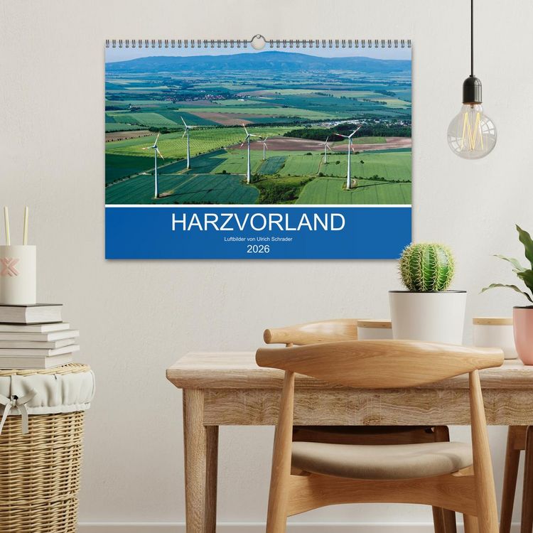 Produktbild: Harzvorland Luftbilder 2026 (Wandkalender 2026 DIN A3 quer), CALVENDO Monatskalender